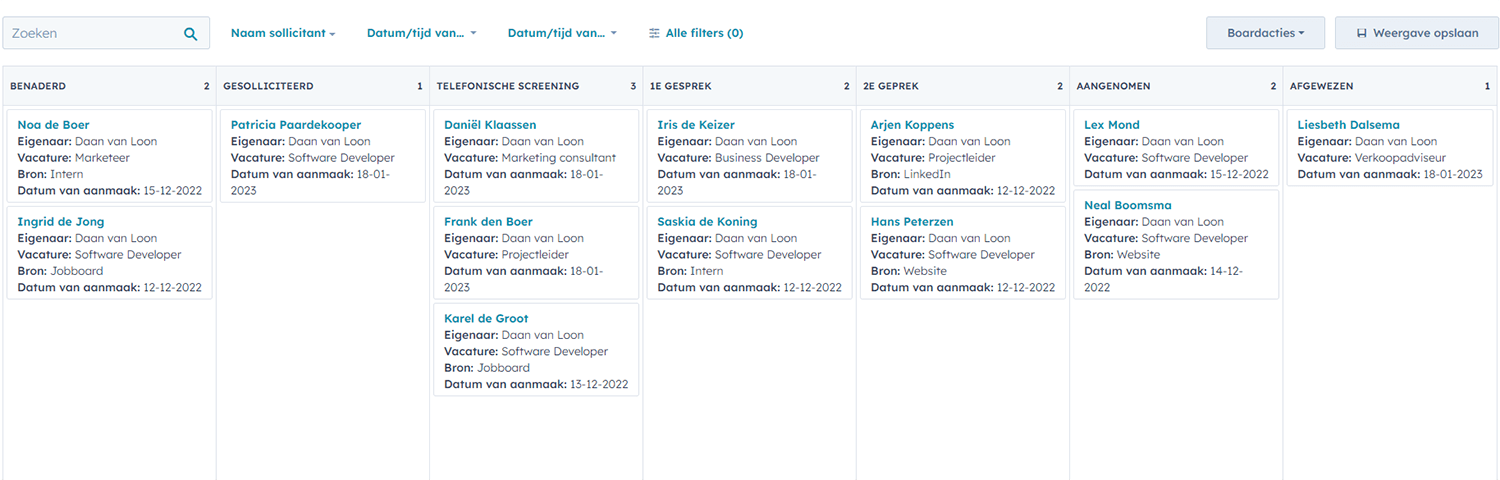 ATS - sollicitatie pipeline 2.0