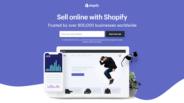 shopify effectieve landinsgpagina