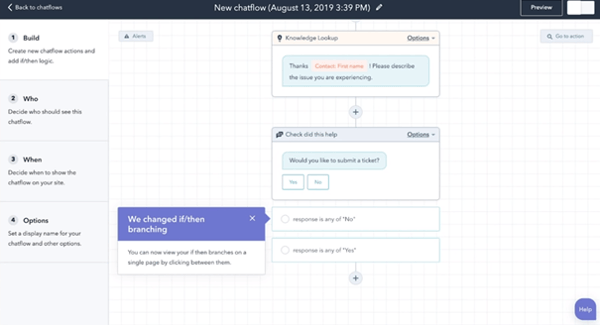 chatbot hubspot