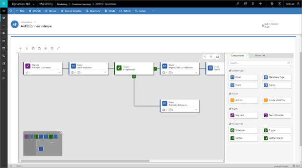 Met microsoft dynamics 365 marketing zet je snel en eenvoudig een customer journey op. Zet marketing slim in binnen jouw organisatie met behulp van de mogelijkheden van Microsoft Dynamics 365 voor Marketing.
