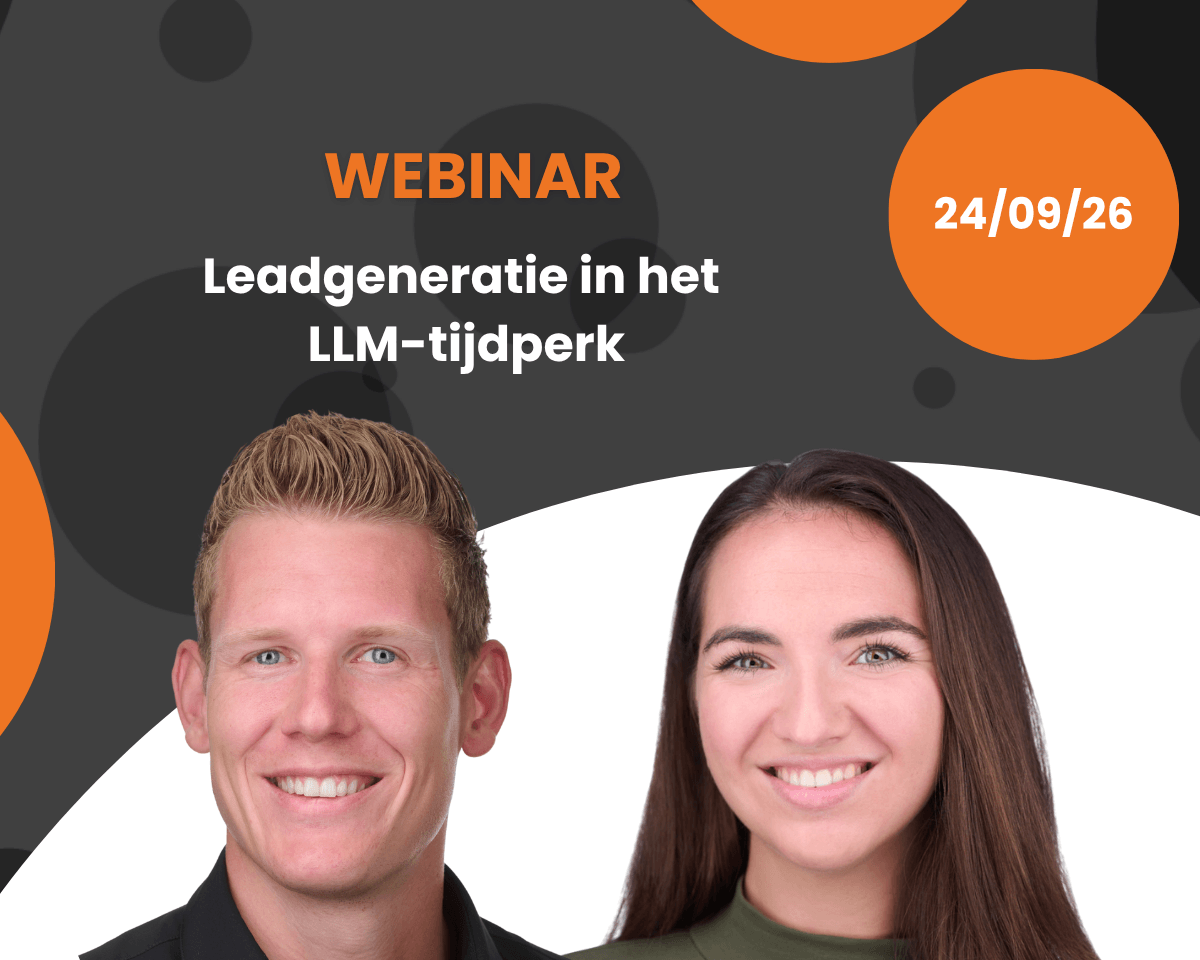 Leadgeneratie in het LLM-tijdperk overzichtspagina webinar 