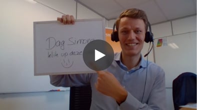 Val op met jouw salesvideo's. Verbeter zo je verkoopresultaten. Afbeelding salesvideo van Maarten voor videomarketing.