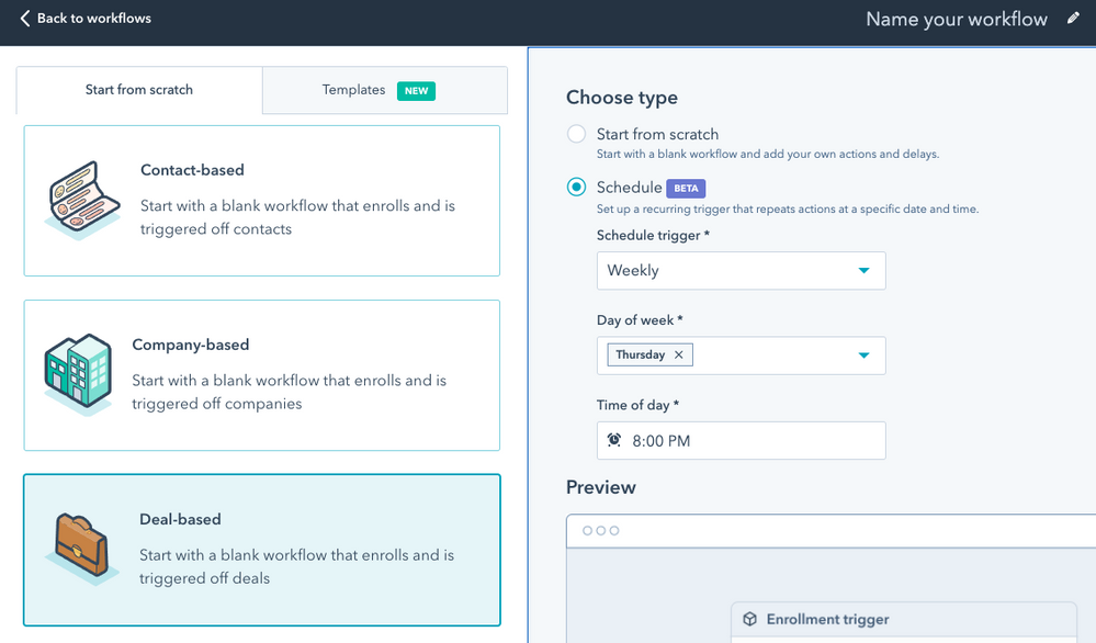 updates jan 2022 - geplande triggers HubSpot Operations Hub
