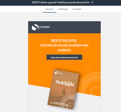 E-mailmarketing is ook helemaal fantastisch met de HubSpot Marketing Hub. Alleen dit voorbeeld van de mogelijkheden is al de moeite waard. Ontdek alle beste marketingfuncties van de HubSpot Marketing Hub!