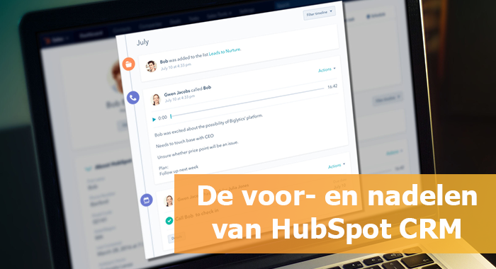 wat zijn de voordelen en nadelen van HubSpot CRM?
